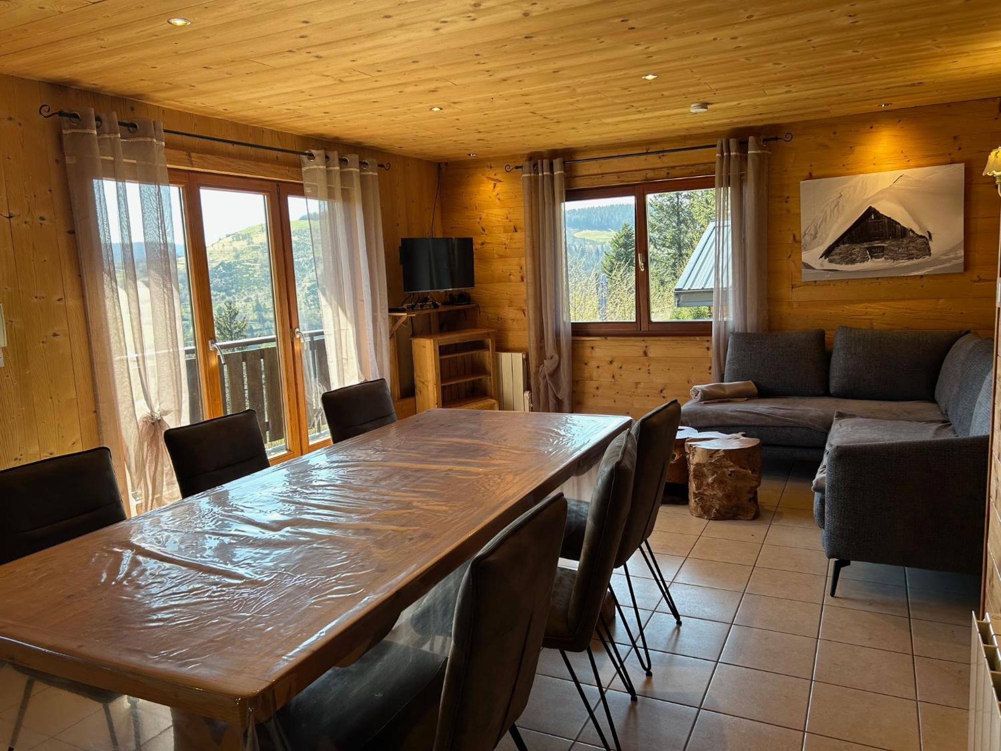 Chalet Les Bouleaux, La Montagne Des Lamas La Bresse Exteriör bild